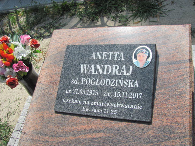 ANETTA WANDRAJ 1975 Gubin - Grobonet - Wyszukiwarka osób pochowanych