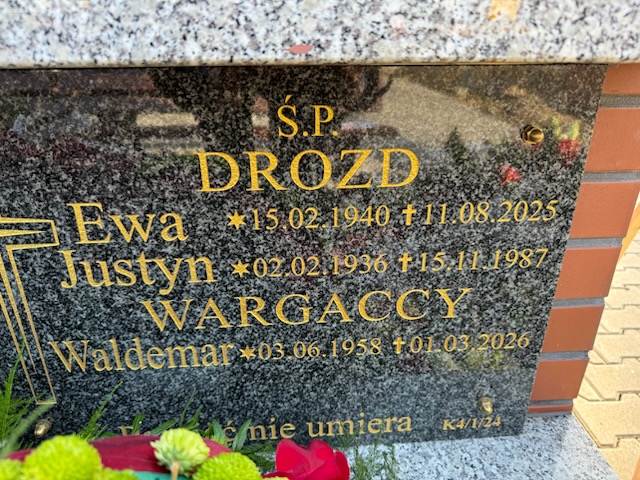 Grób WALDEMAR WARGACKI